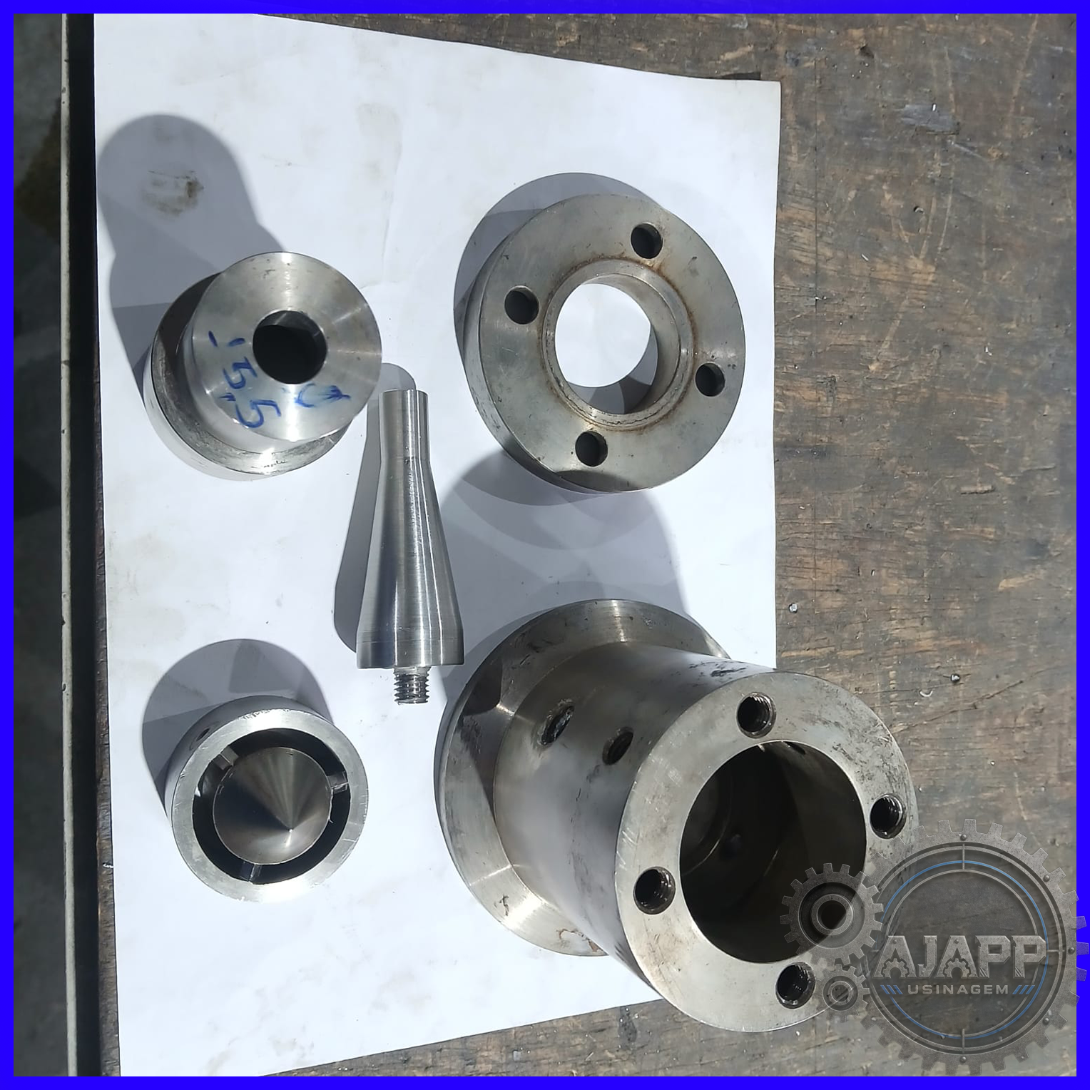 Peças usinadas — flanges e componentes de precisão